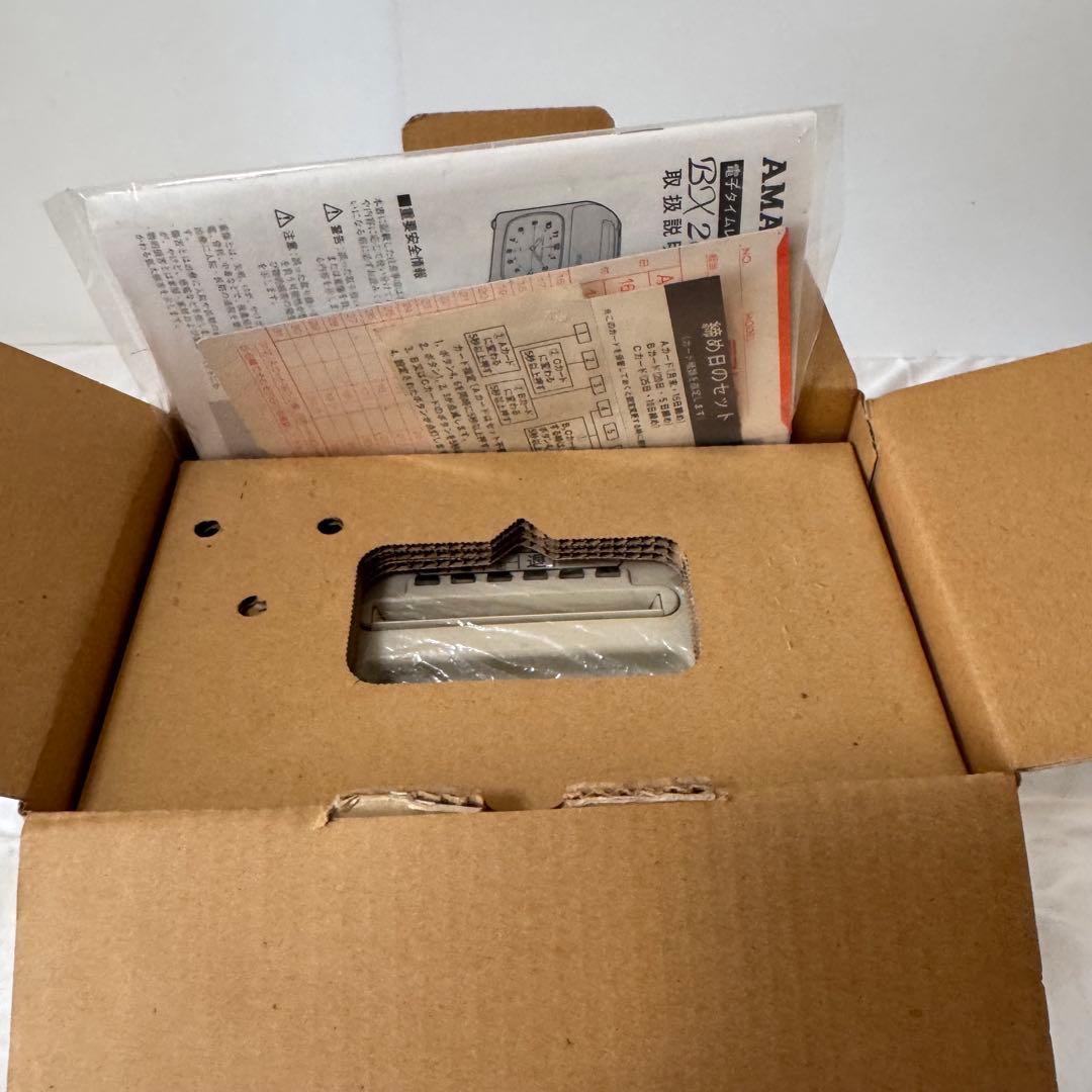 アマノ AMANO BX2000 タイムレコーダー　箱　取扱説明書付き