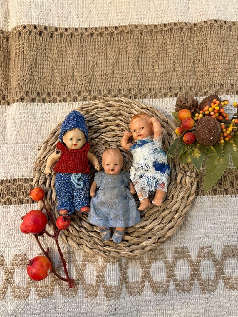 ドイツ　アンティーク　ドール　3点セット アンティークドール アンティーク ドイツ製