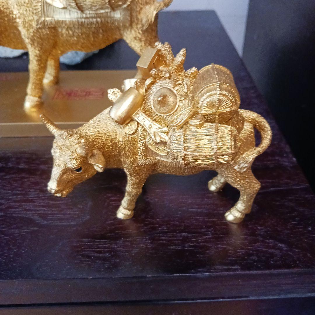 ドクラアニマル ウシ｜マライカ公式通販 黄銅 牛 金色の置物 約14cm