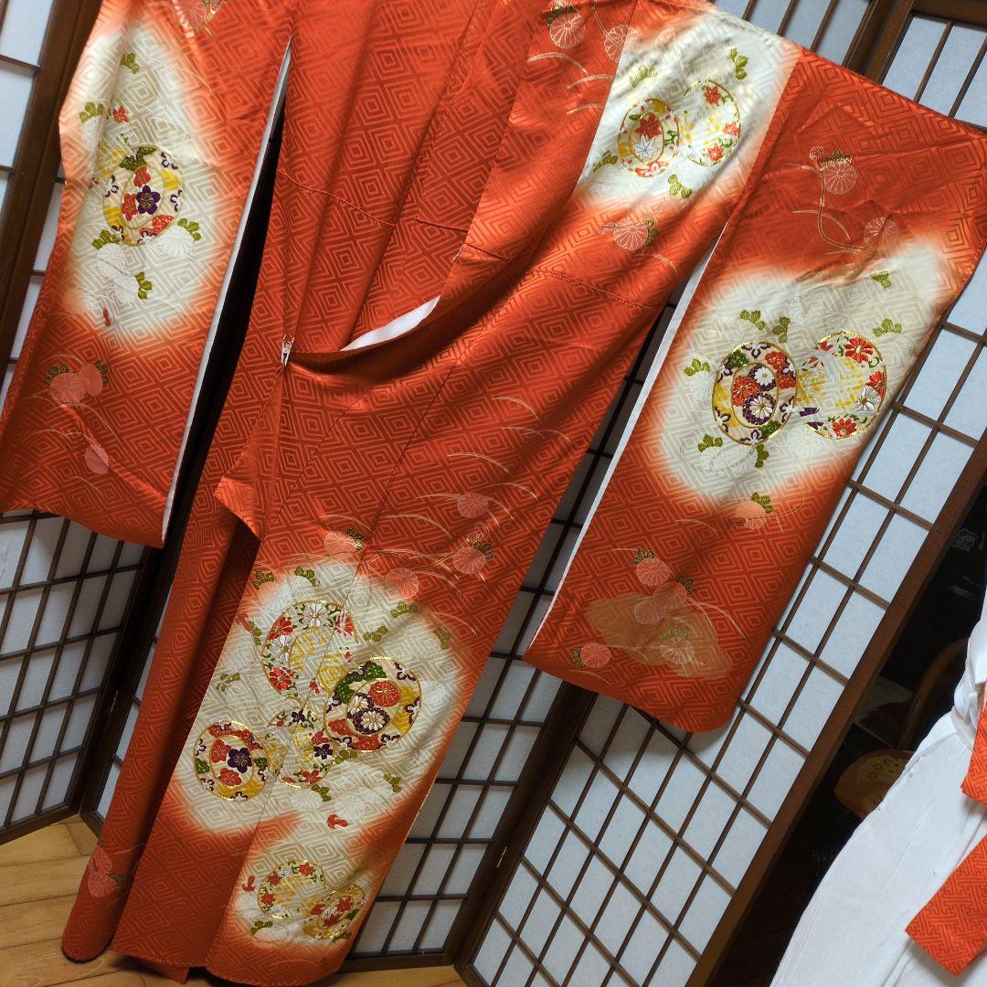 161センチ格式ある振袖帯セット 正絹