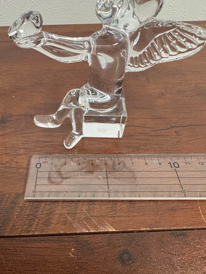 ☆美品☆バカラ 天使 オブジェ 透明感あふれるクリスタル置物