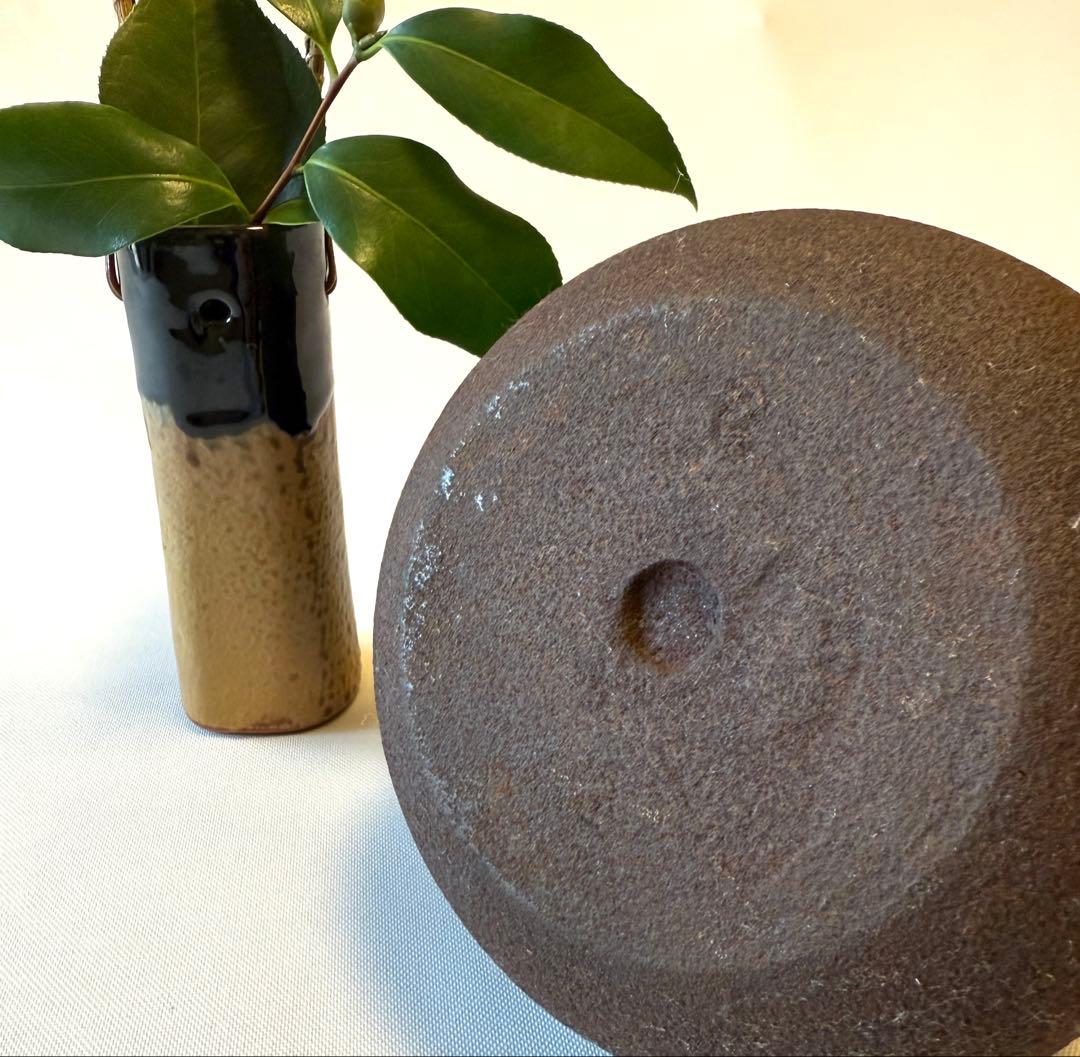 南部鉄瓶 金象嵌取手 意外に可愛いぐるぐる渦巻き文様 茶道具 明治