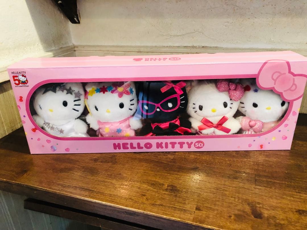 セブンネット限定ハローキティぬいぐるみチャーム5体セット50周年記念