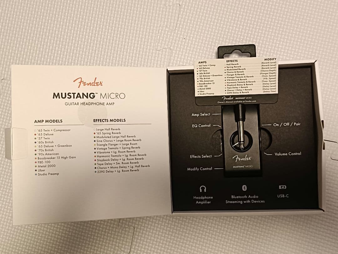 Fender Mustang Micro ヘッドフォンアンプ