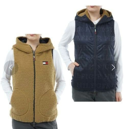   GOLF リバーシブルルボア フリースベスト