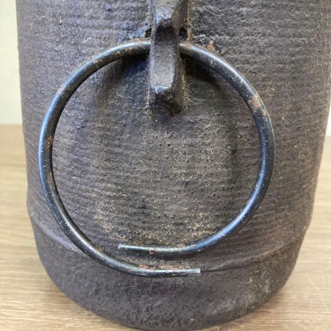 江戸時代】梵鐘釜（撫肩釜） 初代高木治郎兵衛作 妙英寺の梵鐘 - 太田