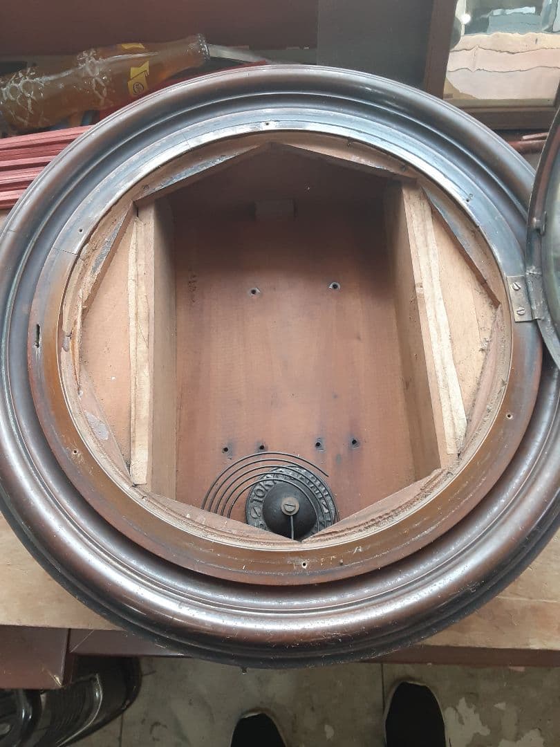 アンティーク、SEIKOSHA アナログ掛時計 丸型振り子時計