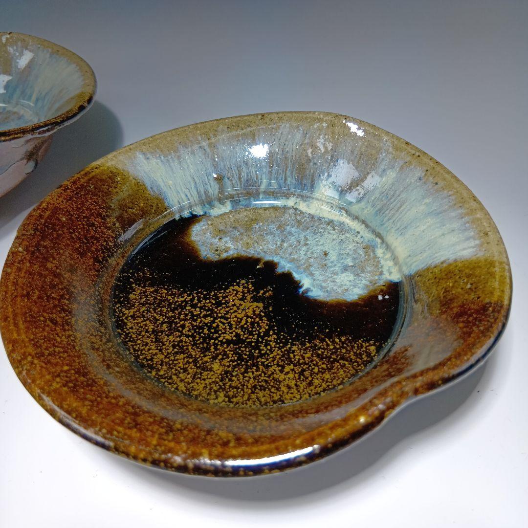 最後値下げ唐津焼 西岡小十作 朝鮮唐津向付5客 共箱 未使用品 美品