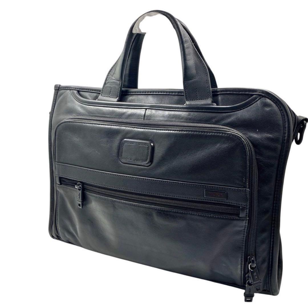 《状態良》TUMI ブリーフケース レザー ビジネスバック ブラック