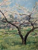 【模写】絵画　中川一政　油彩20号　春爛漫の果樹園　春の野に咲く木々　X124