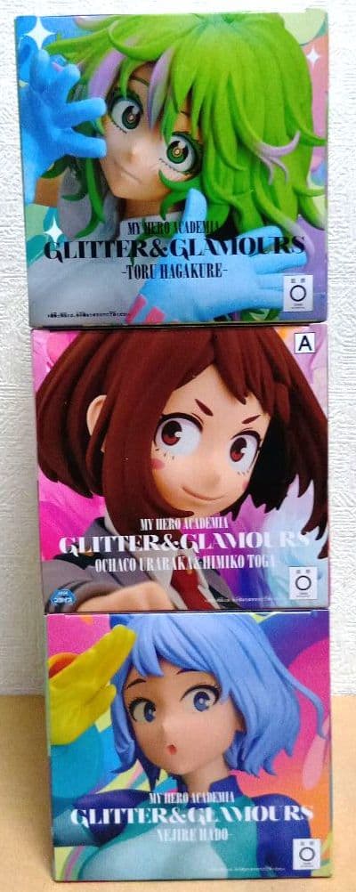 GLITTER&GLAMOURS　麗日お茶子　葉隠透　波動ねじれ　3点