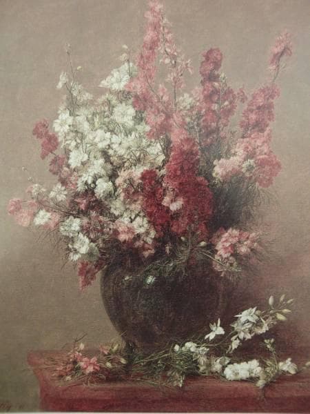 ラトゥール、ひえんそう、希少画集画、新品額装付