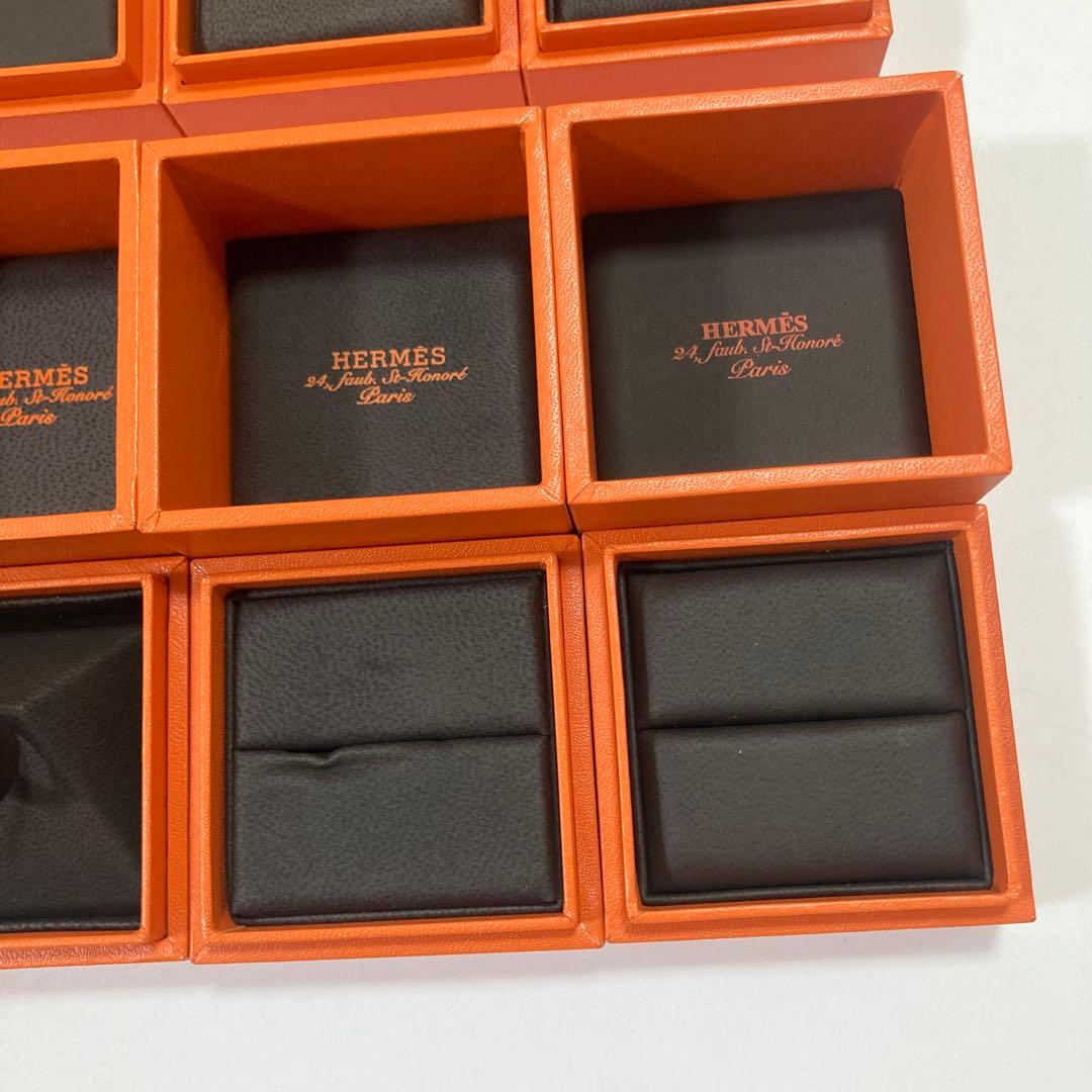エルメス リングケース 空箱 10点セット レザー調 指輪入れ