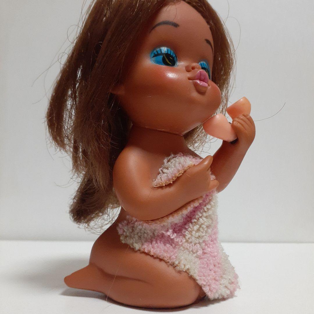 ビンテージ昭和レトロ 当時物 日本製 セクシーガール ソフビ人形