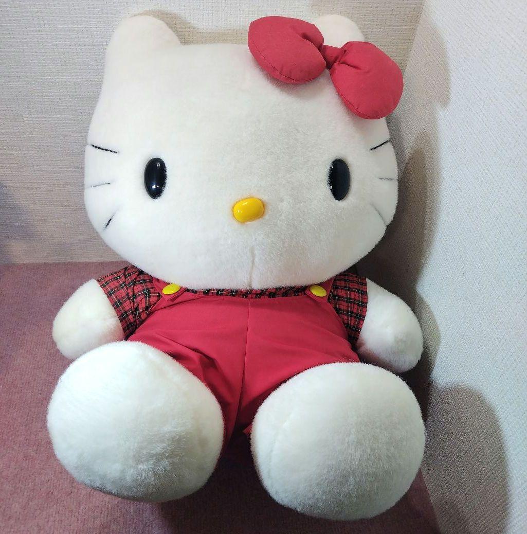✨HelloKitty✨ハローキティ✨オーバーオールぬいぐるみ✨LL✨日本製✨