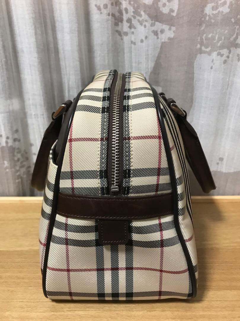 BURBERRY チェック柄 ボストンバッグ