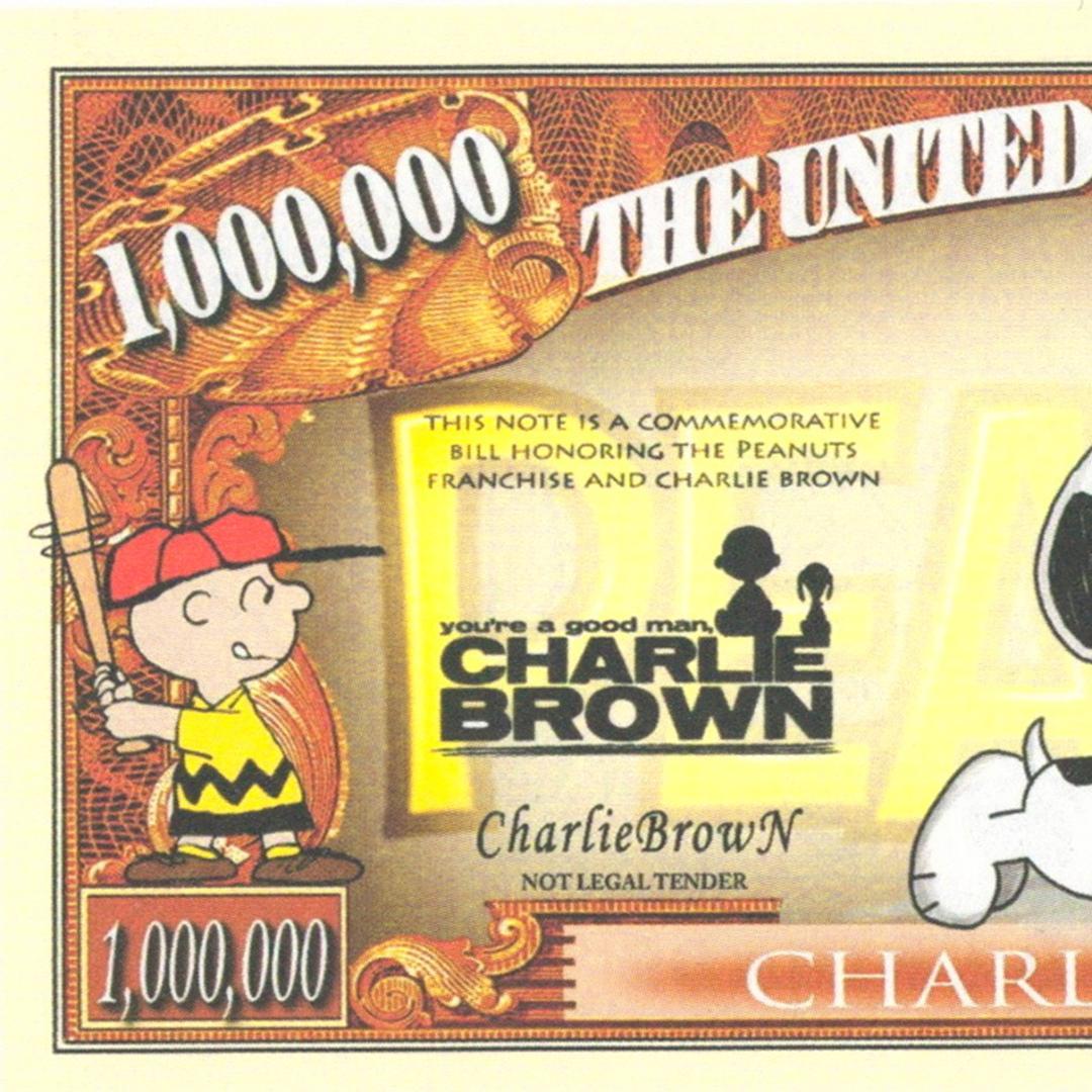 【スヌーピー】チャーリー・ブラウン　ノベルティ　ドル紙幣