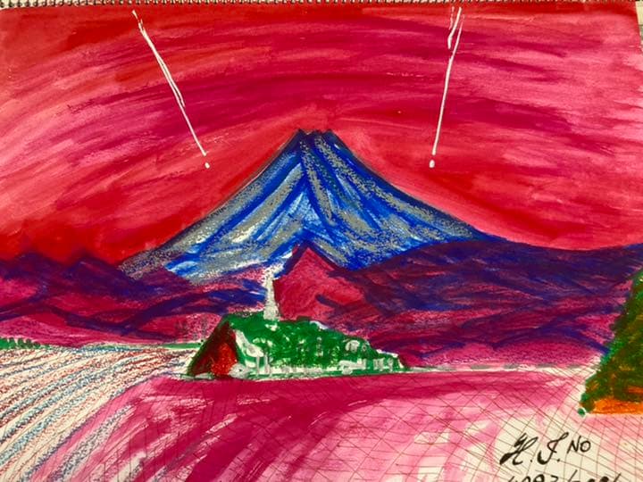 幻想絵画、空飛ぶ画家糸川裕志の水彩画アルバム 節約