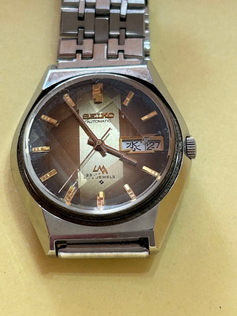 SEIKO ロードマチック　カットガラス 《ジャンク品》