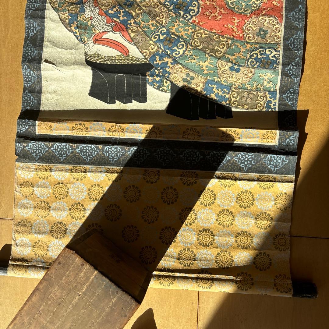 伝統的な浮世絵 約横30cm×縦90cm