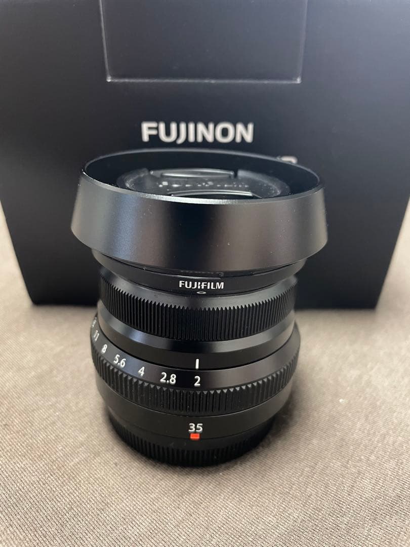 xf35mmf2 r wr 別売フード レンズフィルター付 純正レンズフード