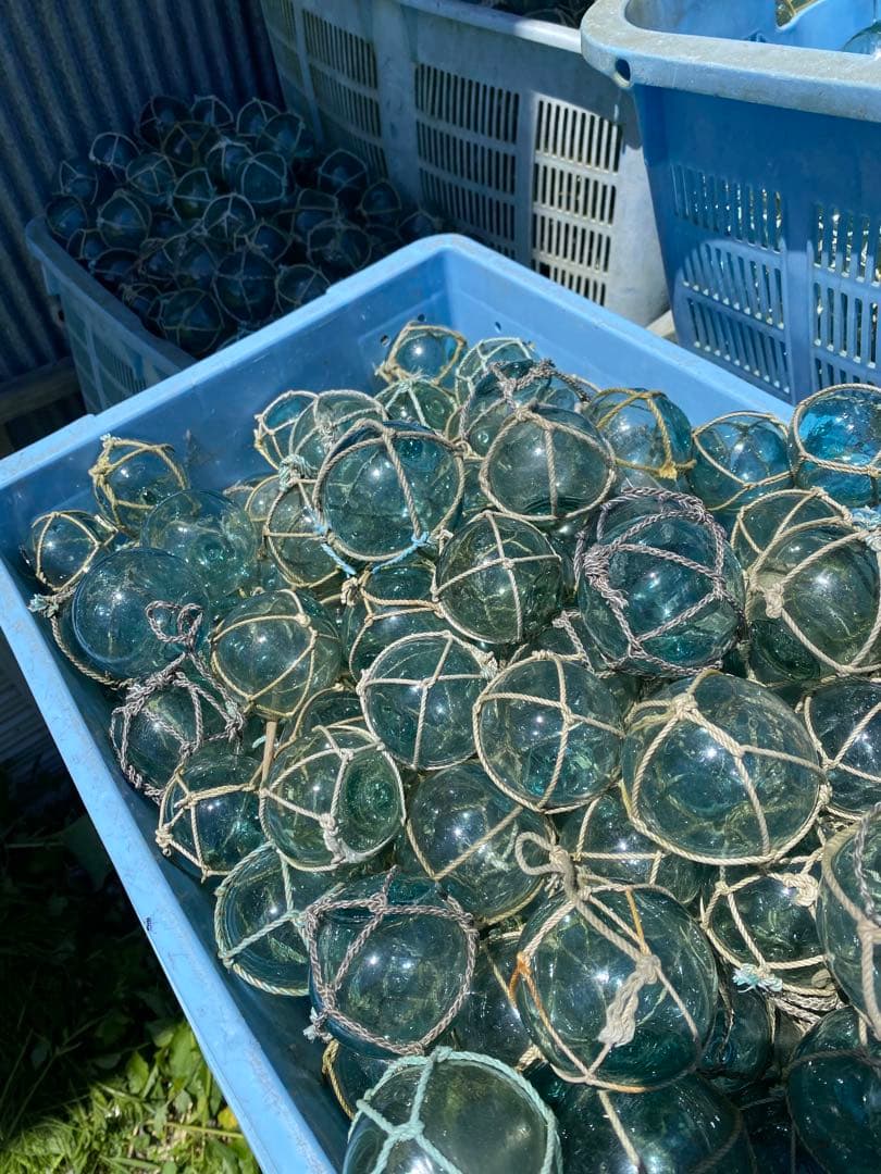 漁具 フロート 浮き玉 100個 網付き 漁具 フロート 浮き玉 100個 網付き