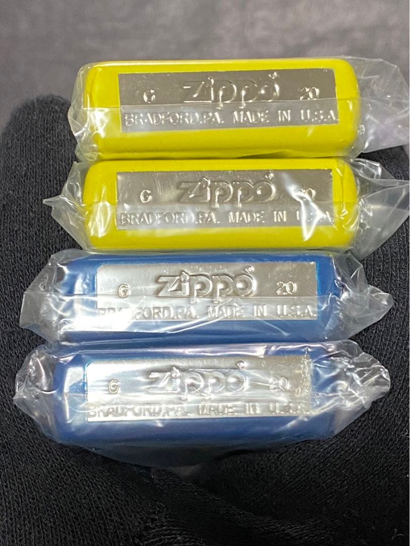 zippo キャメル 両面加工 限定品 4点 ブルー イエロー 2020年製
