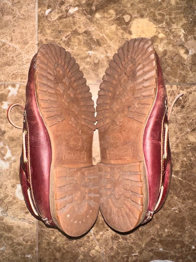 セール中‼️ダークブラウン レザー 3eyeモカシンtimberland