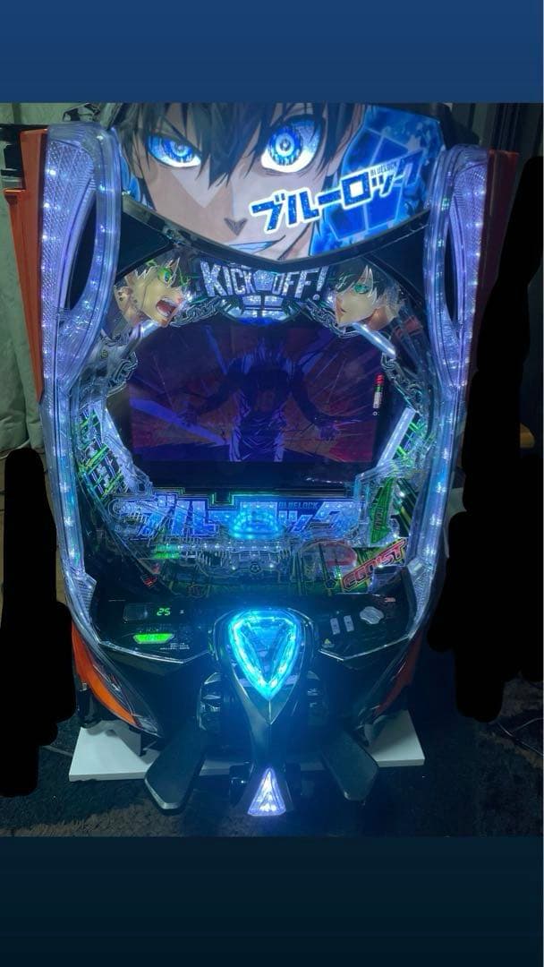 eフィーバーブルーロック 実機 無段階ボリューム&台座付き【スマパチ】