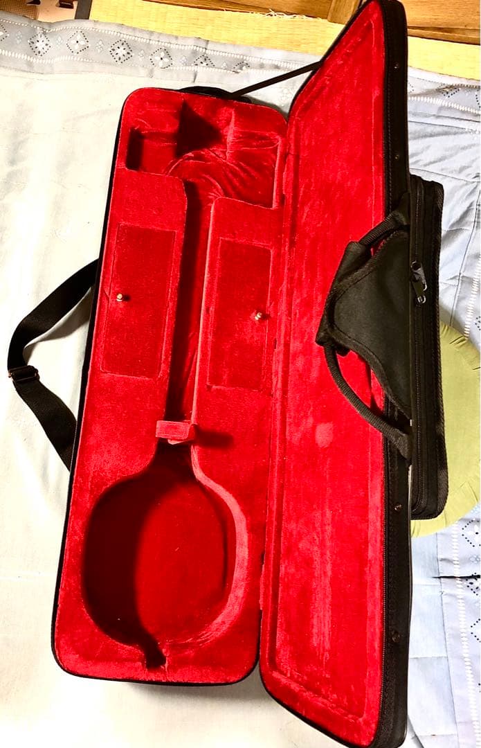 美品】初心者向け三線本体、ハードケース付き（ハードケース金具一部にサビ