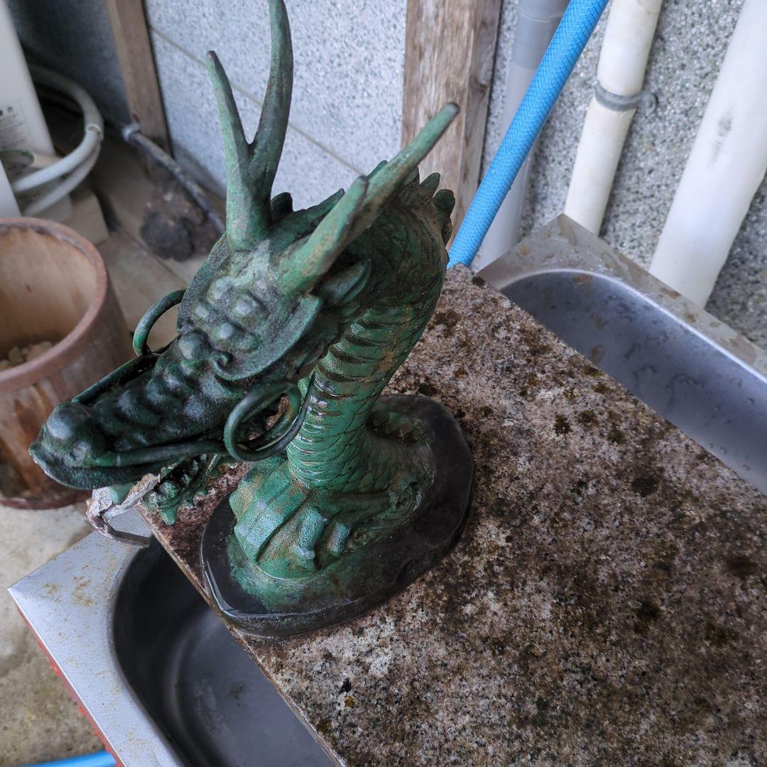 手水舎 龍神 龍の蛇口 真鍮製青銅色 龍の蛇口 水の