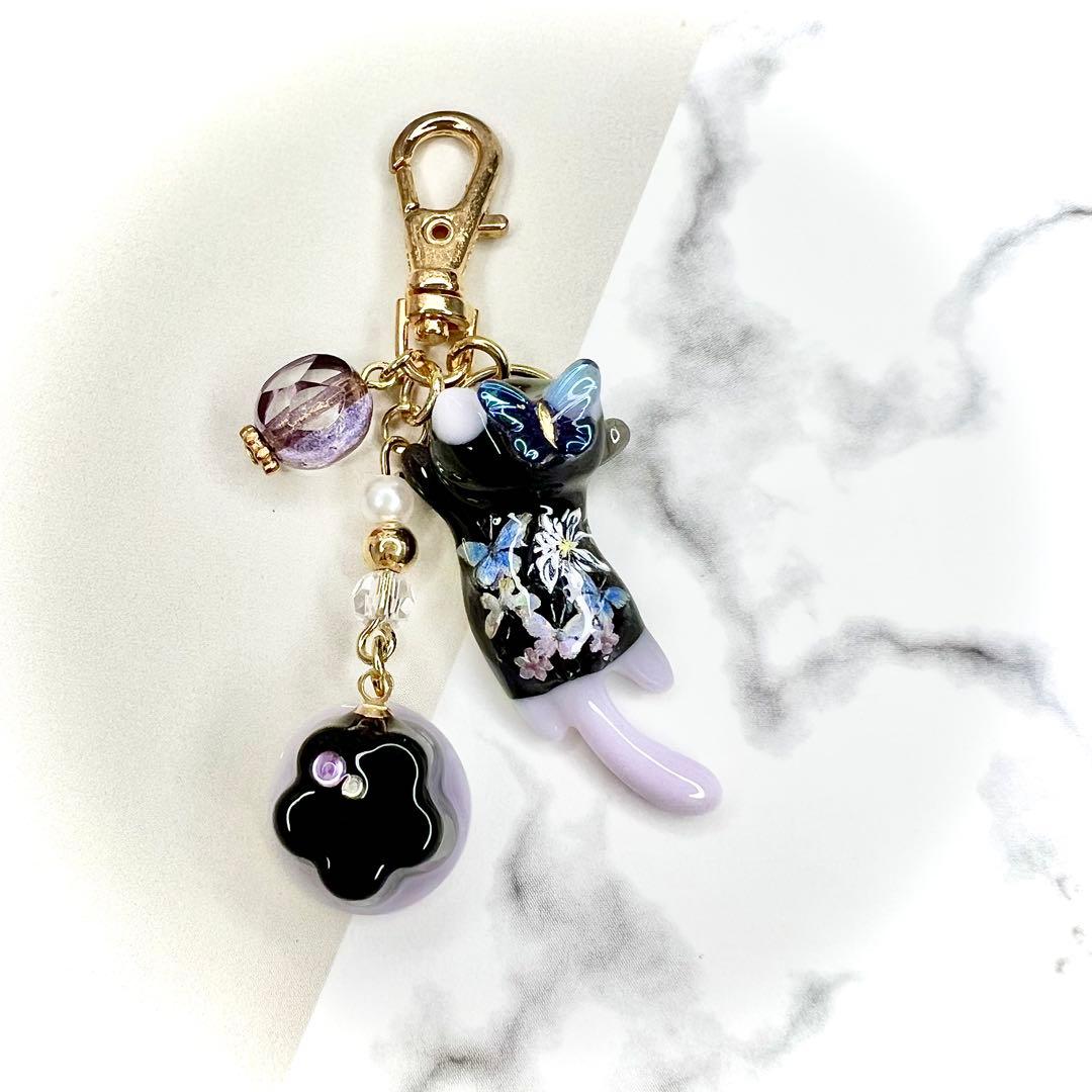 リクエスト専用　青いお花　氷　猫　5個セット