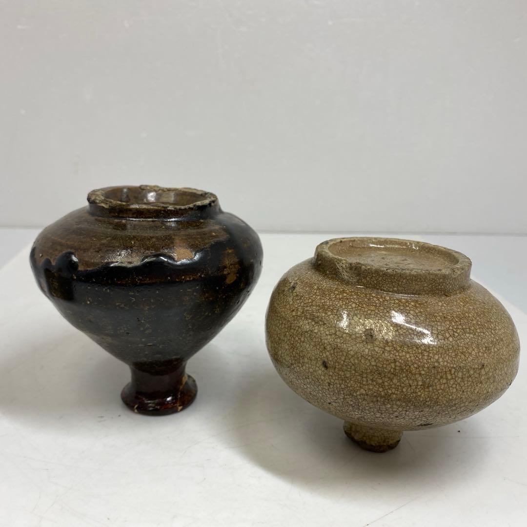 約300〜400年前 古唐津 黒高麗 高麗青磁 油壺5点