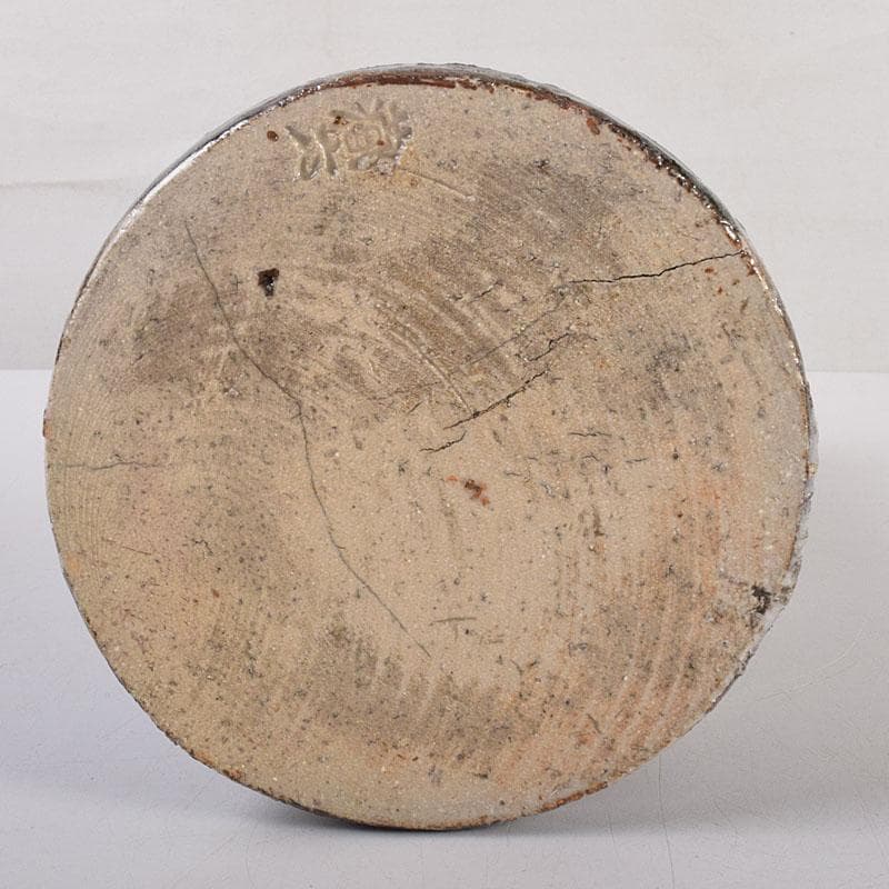 茶道具 泥中庵 真清水蔵六造 鼠志野 竹節花入 共箱 C R7878 - メルカリ