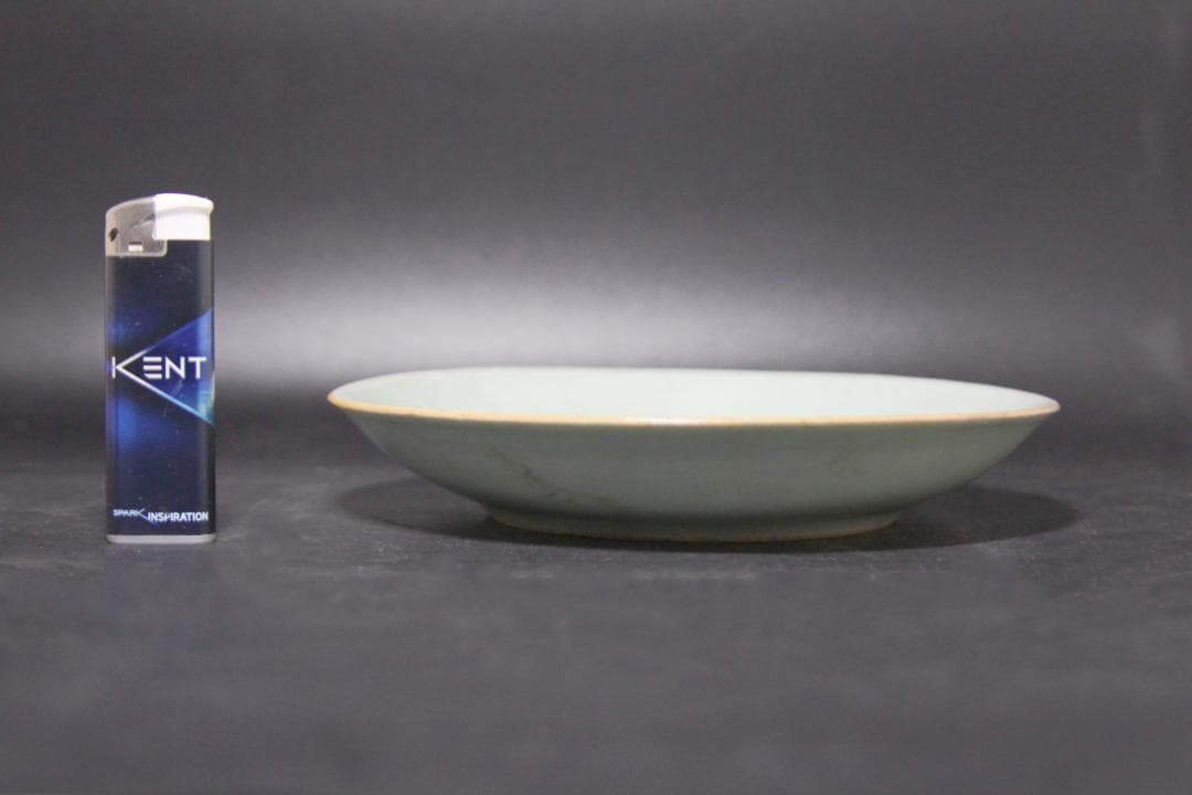 皿 青磁器 陶磁器 煎茶道具 中国古玩 骨董品 古美術品 m-55