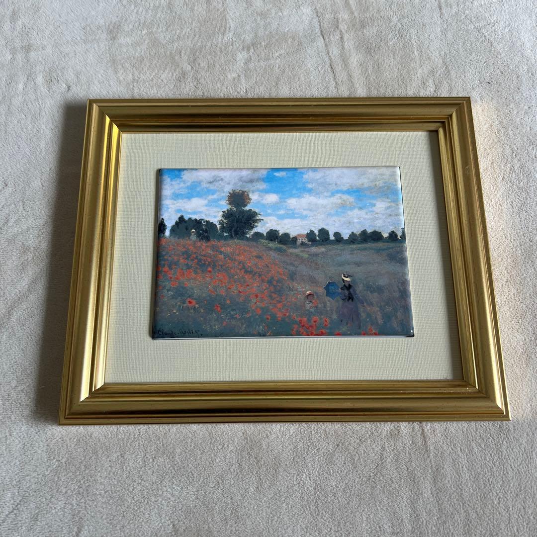 モネ・クロード 印象派風景画 金色フレーム付き 約30×25cm - メルカリ