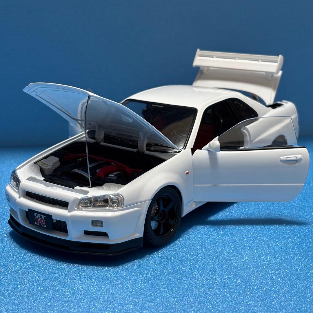 ダイキャスト　大迫力　日産　スカイライン　GT-R R34 1/18 模型 ダイキャスト 大迫力 日産 スカイライン GT-R R34 1/18 模型｜Yahoo