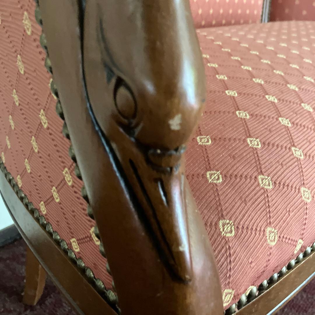 送料込】イタリア製 ハンドメイド チェア 2人掛け