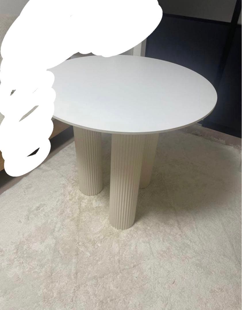 テーブル 円形 直径80cm ダイニングテーブル セラミック 韓国風　北欧風