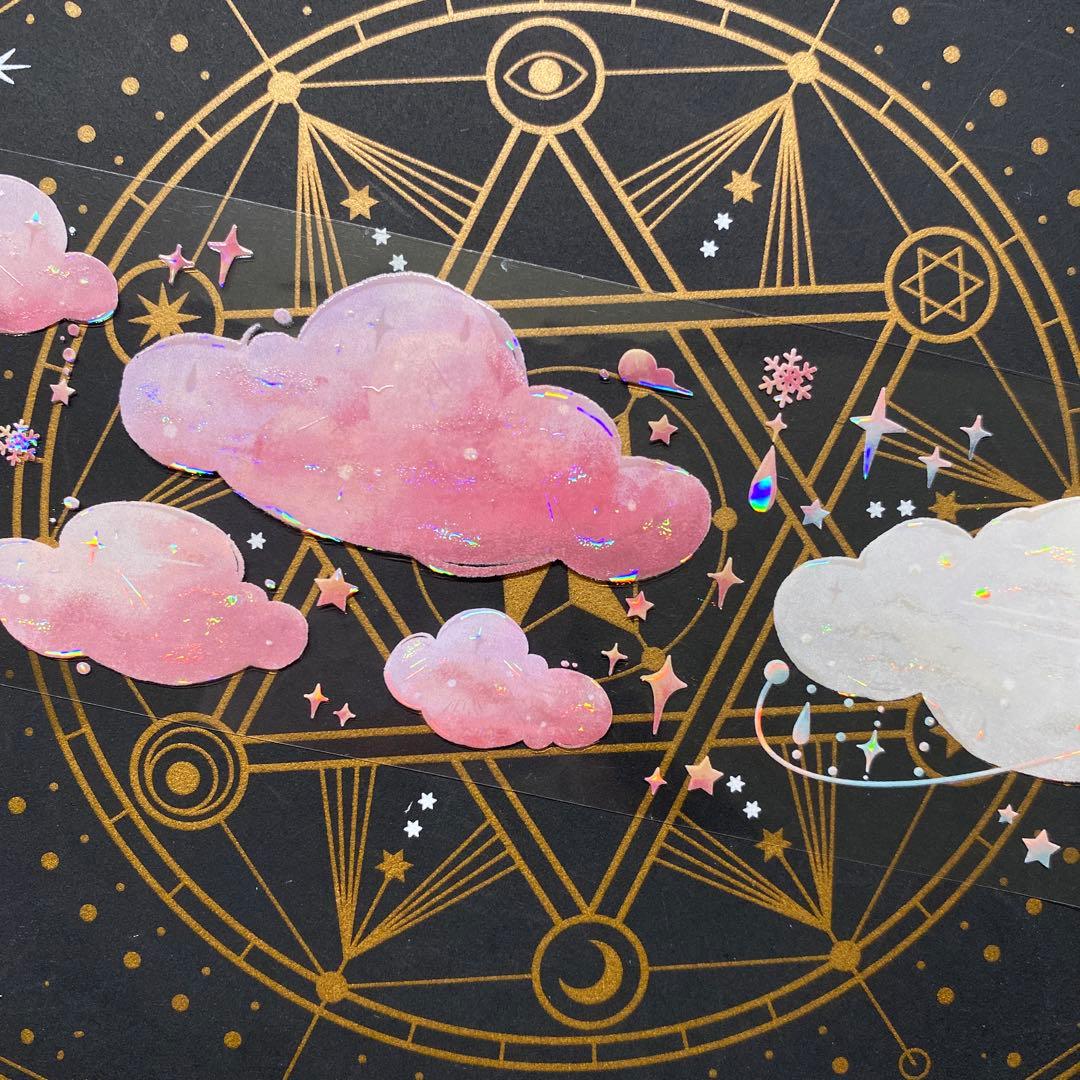 9011】海外 マステ 中古巻 貝殻光マスキングテープ 雲 装飾系 - メルカリ