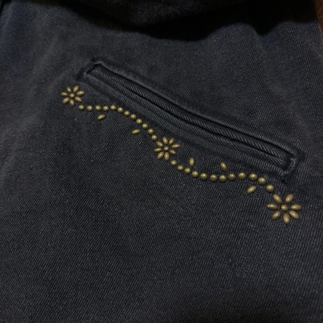 【リメイク】一点物　美品　ブルゾン　ダック地HTC アメカジ　スタッズ