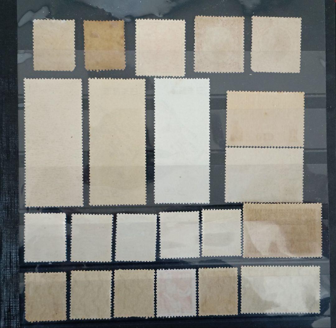 ○ 銭単位切手 未使用 見返り美人・月に雁・大正大礼・航空・産業図案