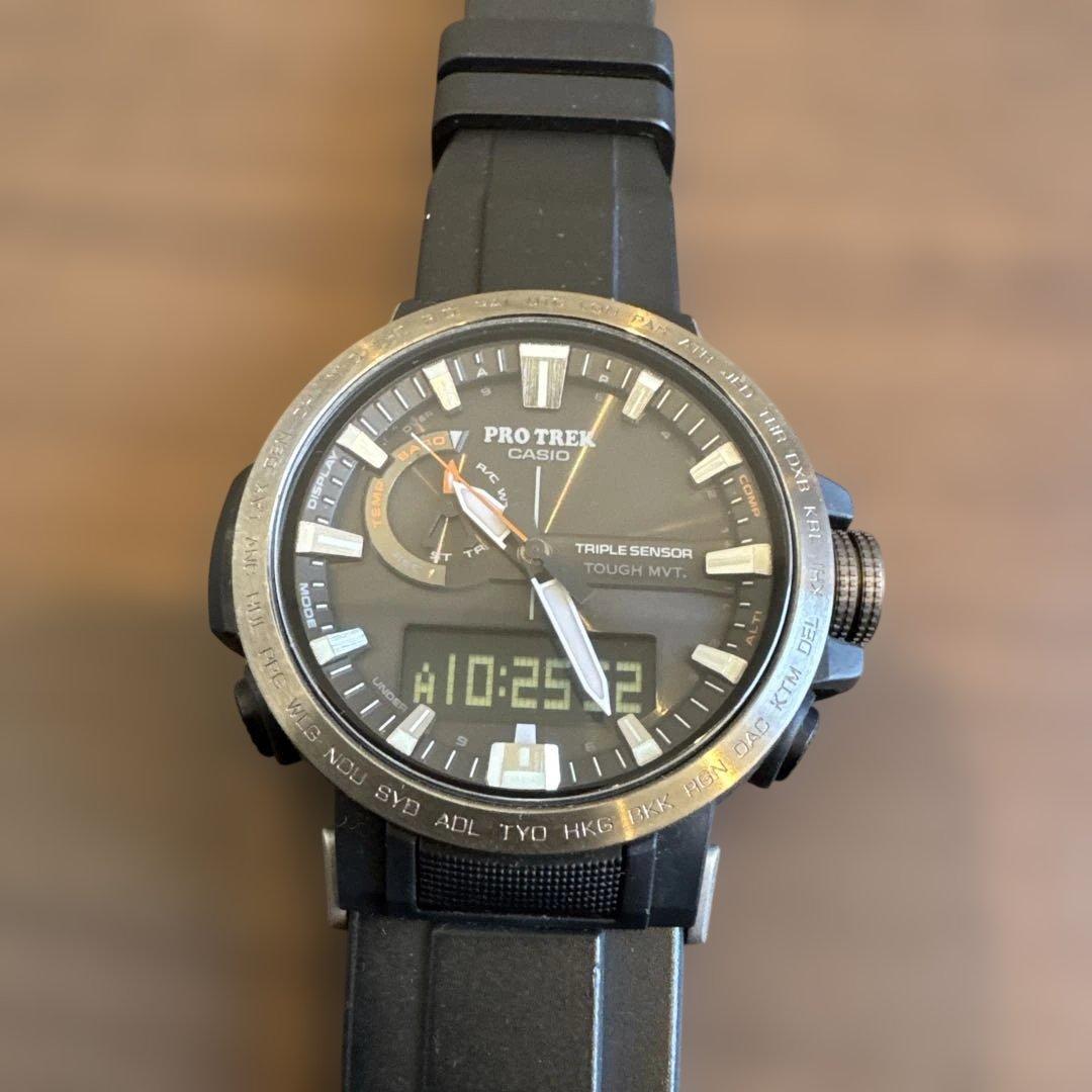美品 CASIO PROTREK PRW-60Y メンズ腕時計 クライマーライン