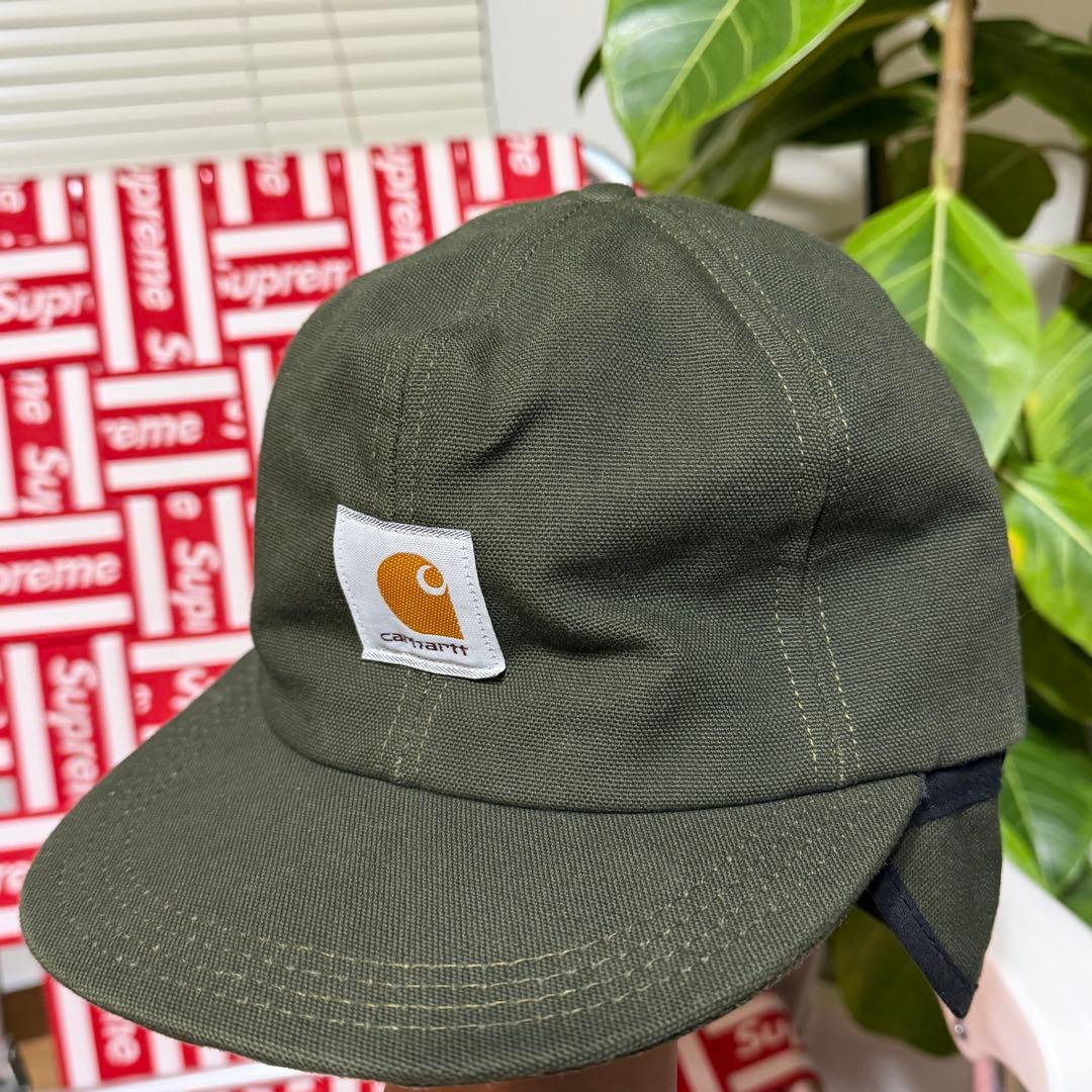 90s カーハート イヤーフラップ 耳当て キャップ USA製 黒 - メルカリ