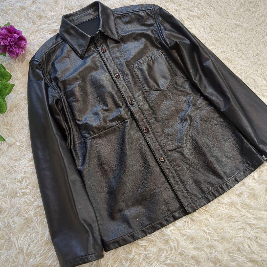 比較的美品 ヨウジヤマモト Durban AAR 牛革 レザージャケット AAR