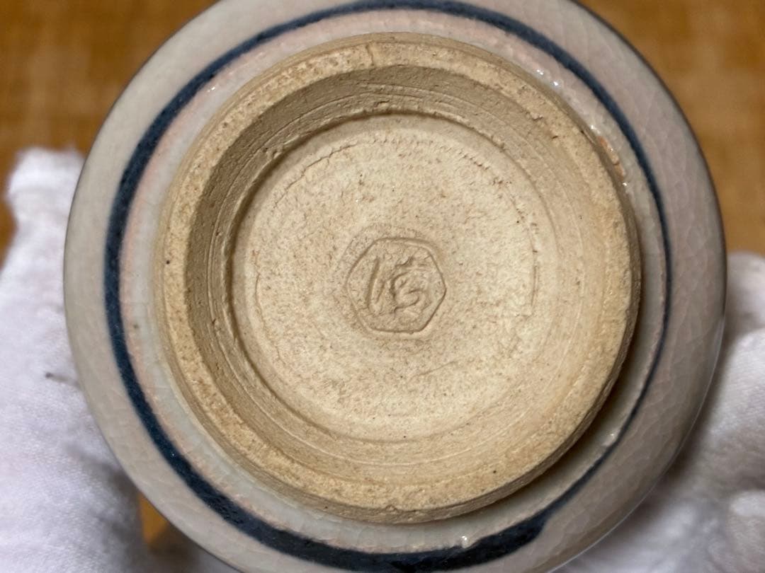 茶道具 安南蜻蛉紋 湯呑 【清水六兵衛窯】五客揃い 在印 共箱