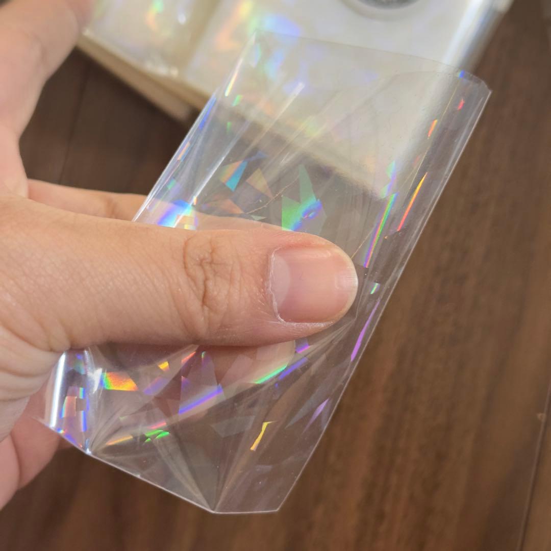 カードスリープ キラキラ テープなし 100枚 推し活 グッズ収納 推し活