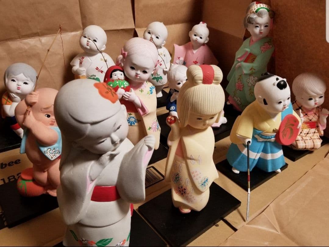 日本人形 セット 陶器製 伝統的なデザイン 複数
