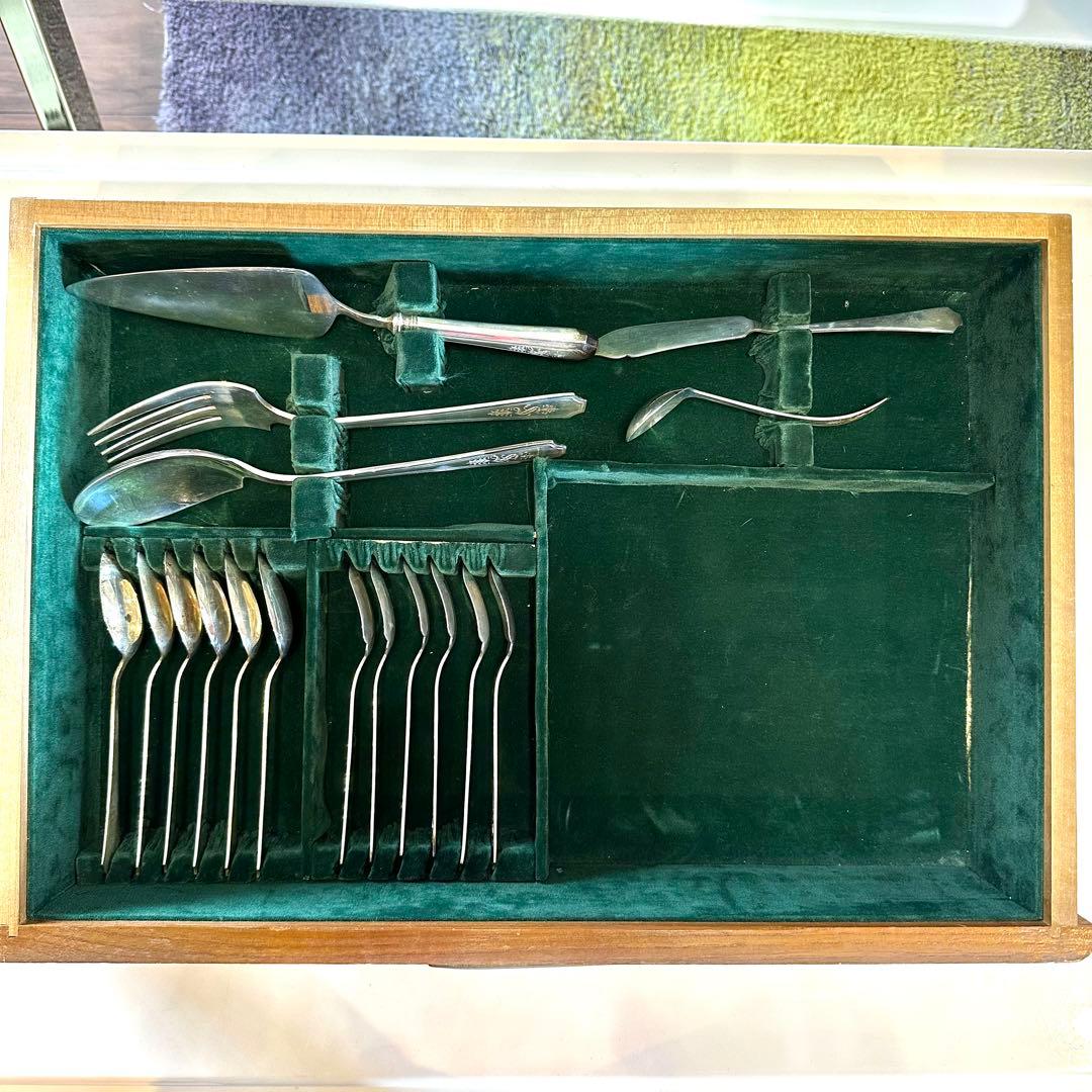 銀製SILVER950 3355gWAKOカトラリー83点セット