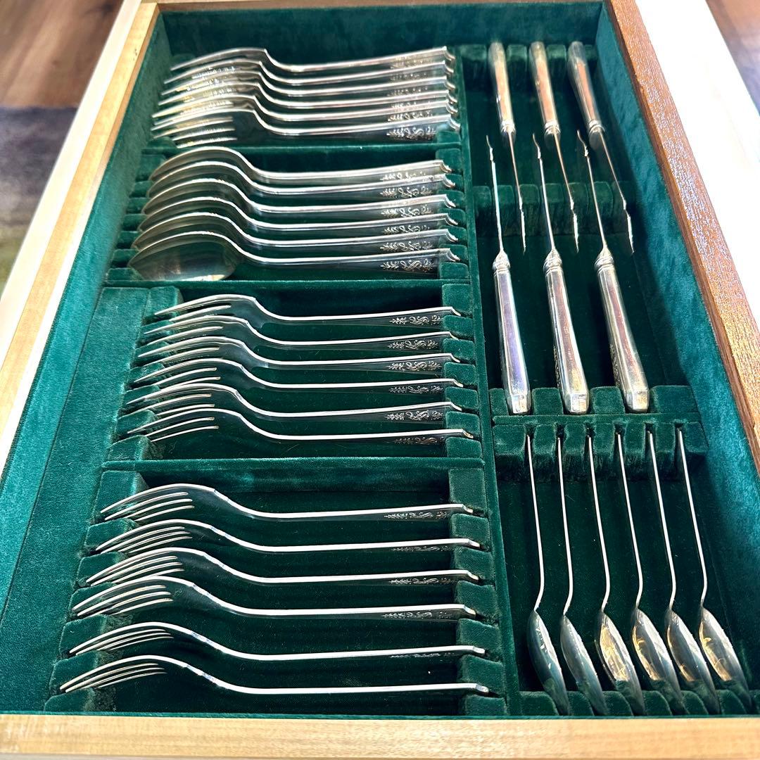 銀製SILVER950 3355gWAKOカトラリー83点セット